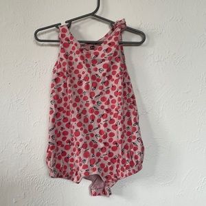 Tea Collection peach bubble romper